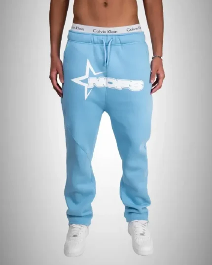 Nofs Baby Blue Sweatpants and Joggers
