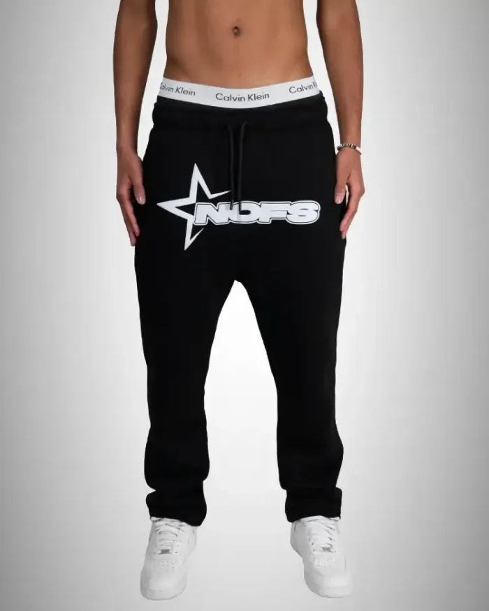 Nofs in Black Sweatpants and Joggers