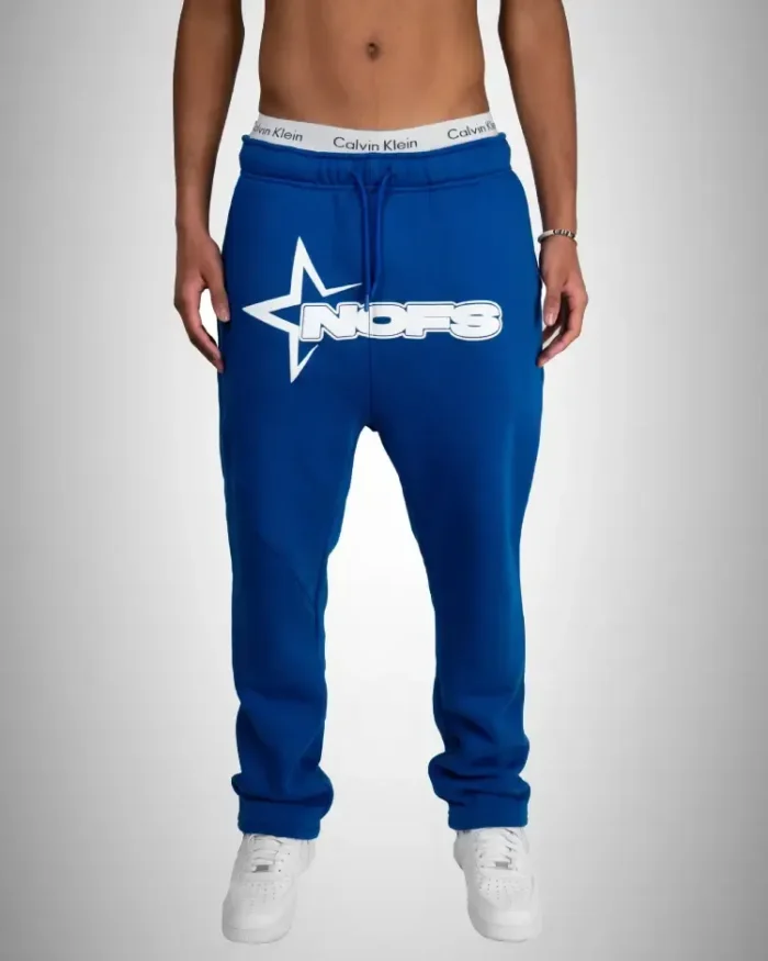Nofs in Blue Sweatpants & Joggers