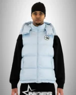 NOFS Puffer Vest Jacket Baby Blue