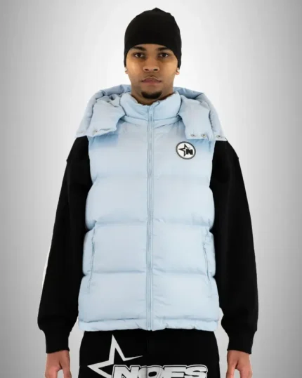 NOFS Puffer Vest Jacket Baby Blue