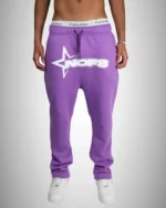 Nofs in Purple Sweatpants