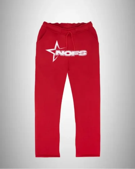 Nofs in Purple Sweatpants