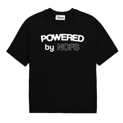 Powered By Nofs Tee with Black