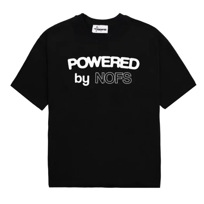 Powered By Nofs Tee with Black