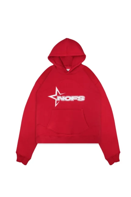 NOFS Hoodie in Whine Red